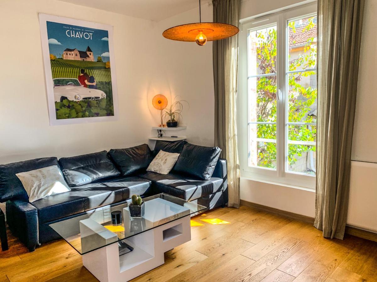 Maisonnette Du Coteau Ouest - Jardin Et Terrasse - Epernay Villa Buitenkant foto